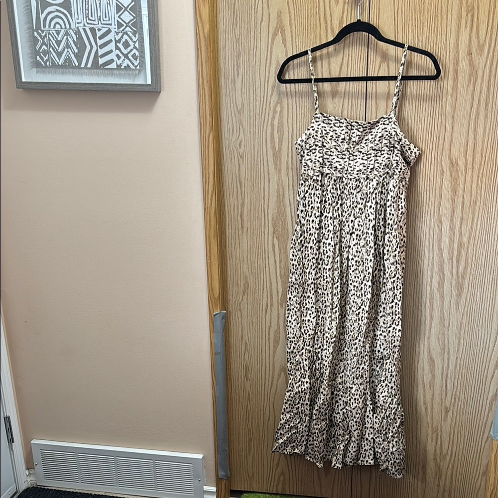 ASOS Leopard Print Maxi Dress